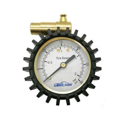 Presta Valve Bicycle Dial Tire Pressure Gauge