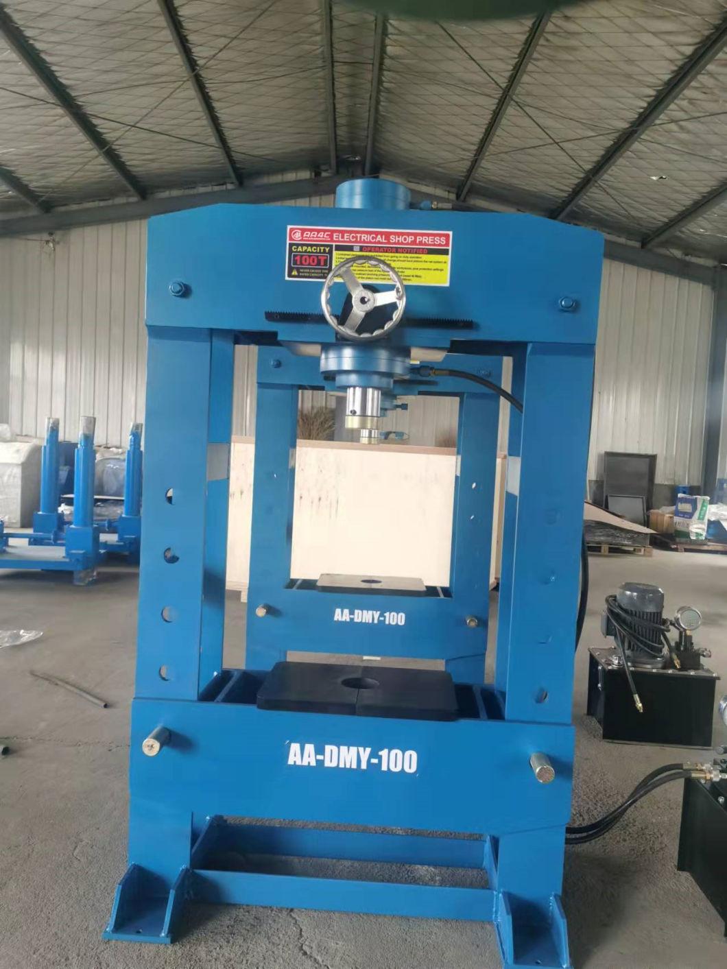 AA4c 100t 150t 200t Heavy Duty Electrical Hydraulic Shop Press with Moving Cylinder