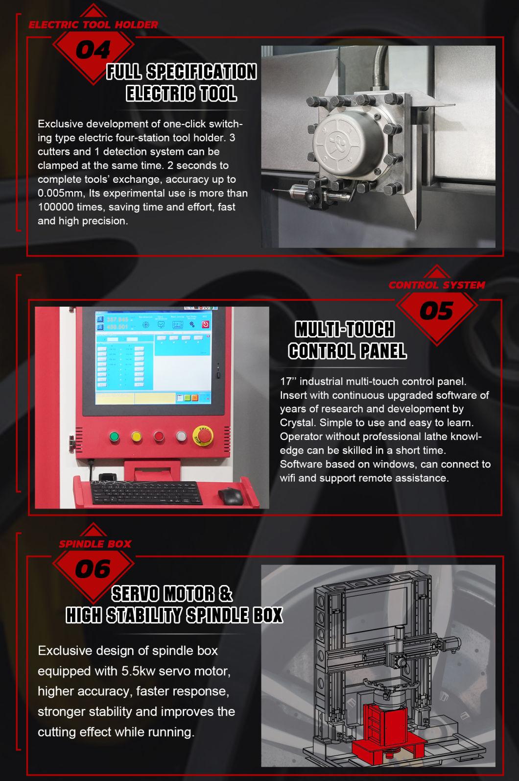 China Supplierwheel Alloy Rim Repair CNC Lathe Machine Awr902vp