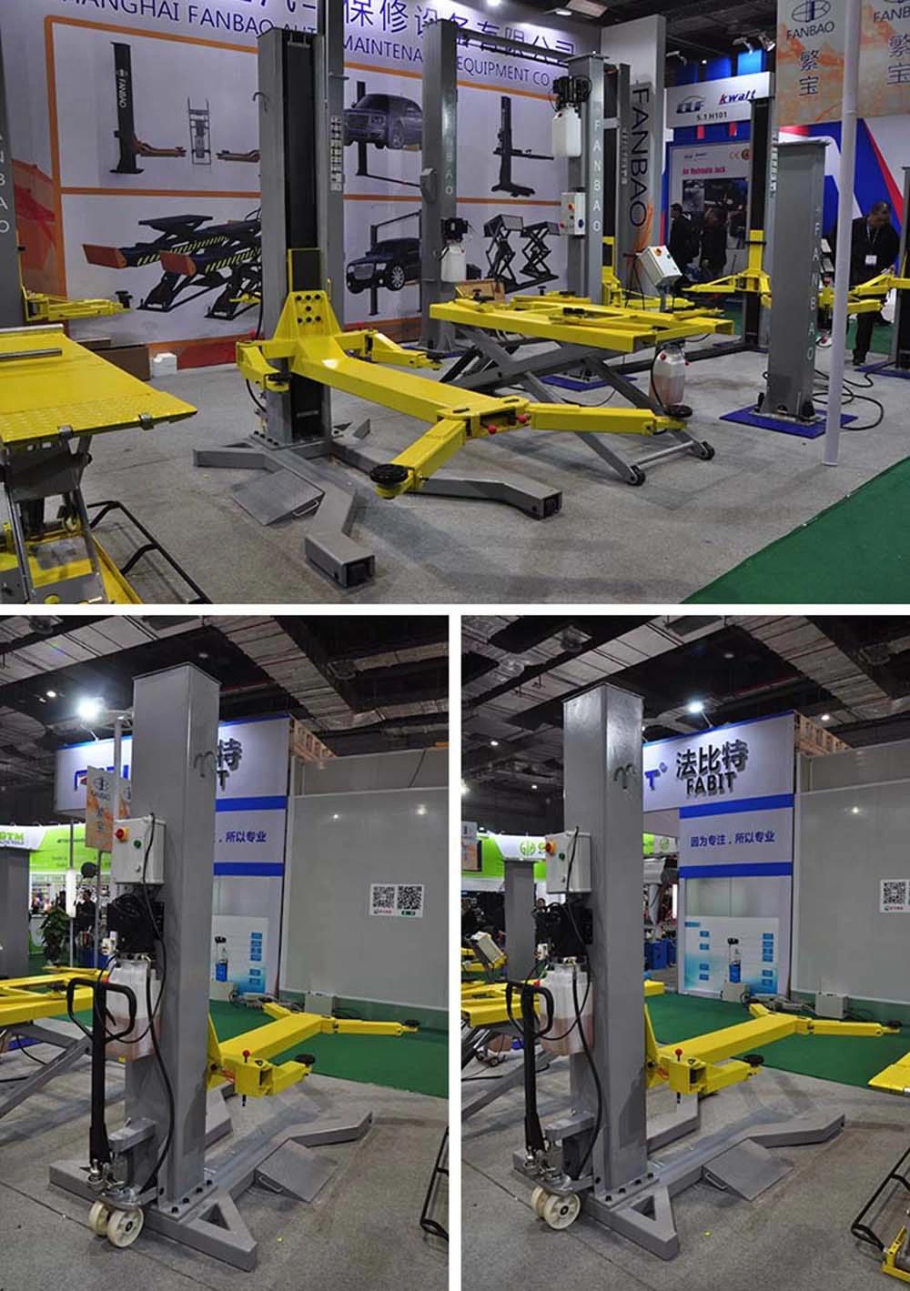 CE Approved 2.5 Ton Movable Single Post Hydraulic Car Lift