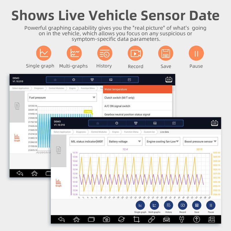 Foxwell Gt65 Diagnostic Scanner Bluetooth WiFi Full System Auto Car Diagnostic Tools ABS Sas Oil Reset Active Test OBD2 Scanner