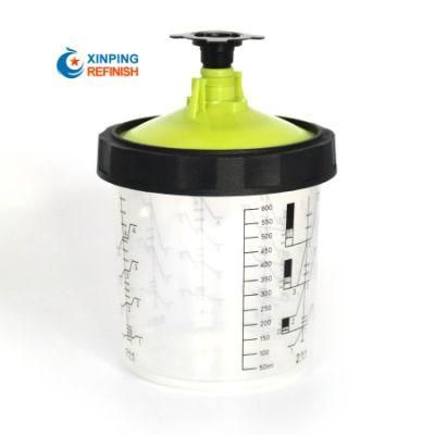 Factory Direct Sales 600ml 125mic Paint Measuring Cups with Sealing Rim for Spray Gun