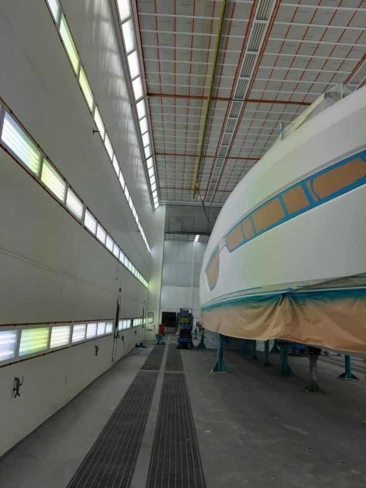 Vessel Paint Booth Large Refinishing Spraying Room Fashion Yatch Painting Line