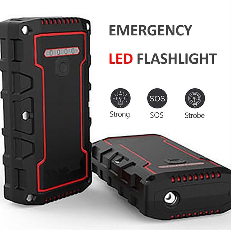 Rugged Car Battery Jump Starter Vehicle Jumper Box Waterproof 1100A Peak Portable Jump Starter