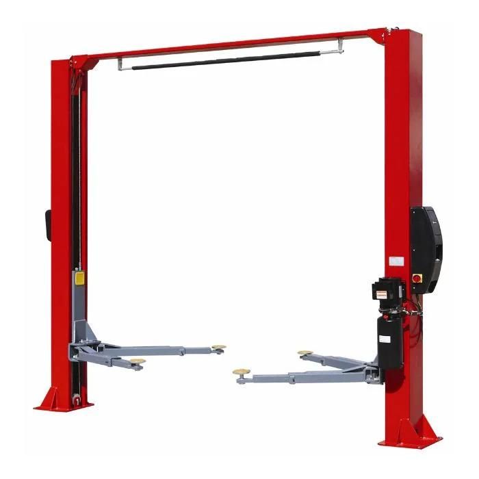 Low Ceiling Double-Deck Auto Lift 4 Post Car Lift with Casters 9000 Lb for Garage