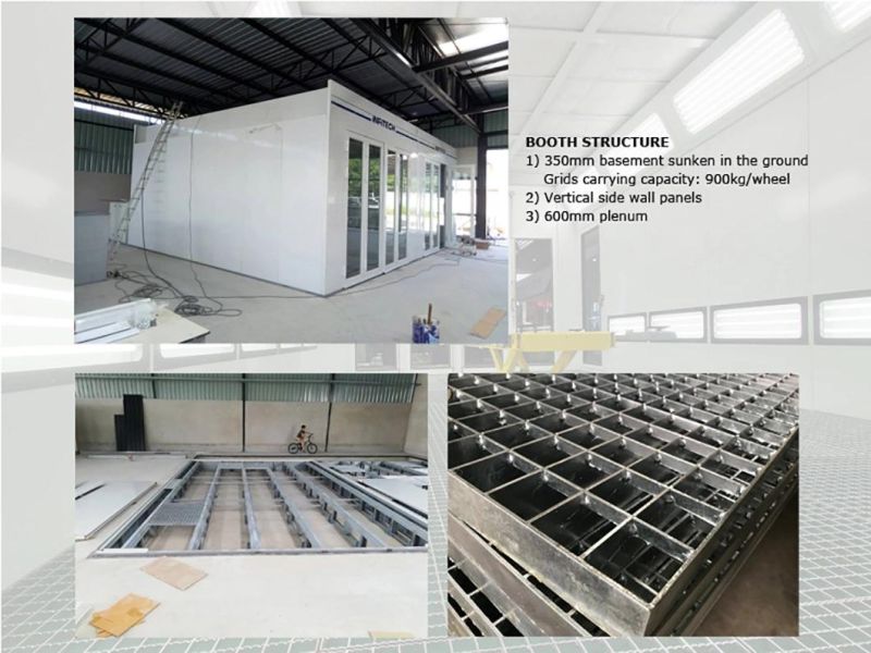 CE Premium Quality Car Spraying and Baking Booth for Auto Body Shops