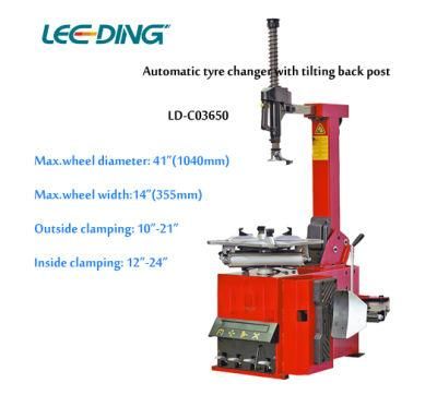 2017 Best Selling Tyre Changer Automatic Tire Changer with Tilting Back Post