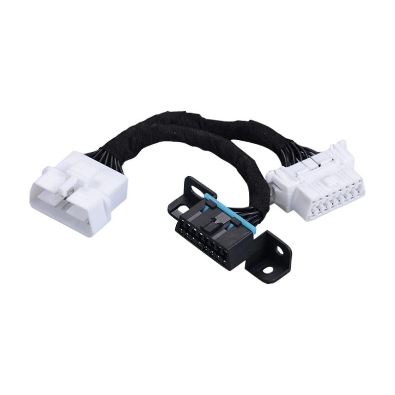 Flannelette Winding OBD2 Male to Female Y Cable Extension Cable