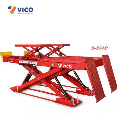 Vico 4t Heavy Scissor Lift Car Repair Shop Garage Vehicle Tire Change Lift Machine