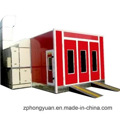 Car Paint Booth Design with Gas Burner for Sale