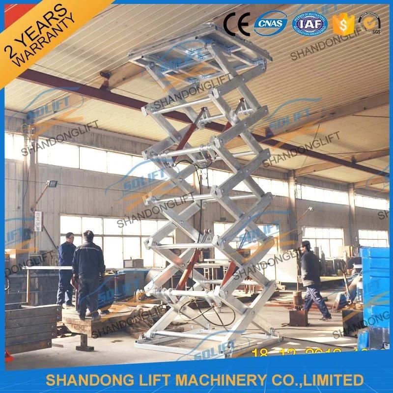 Hydraulic Scissor Car Parking Lift Garage Vertical Car Elevator Price