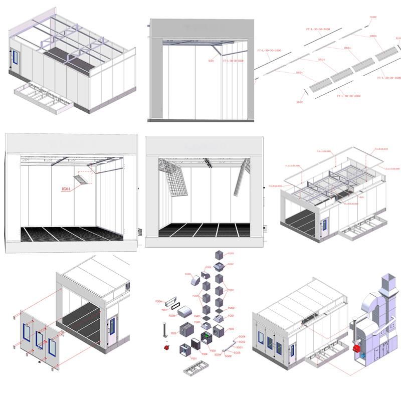 Auto Painting Equipment Auto Spray Booth Auto Paint Booth for Auto Painting