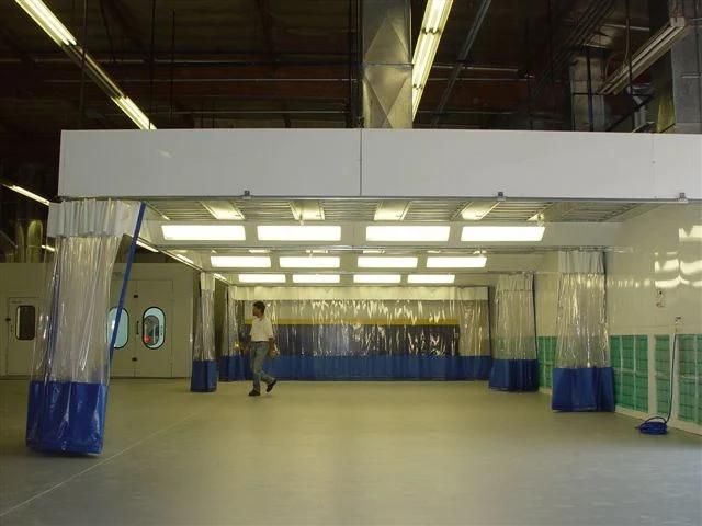 Factory Supply Painting Spray Booth with Curtain