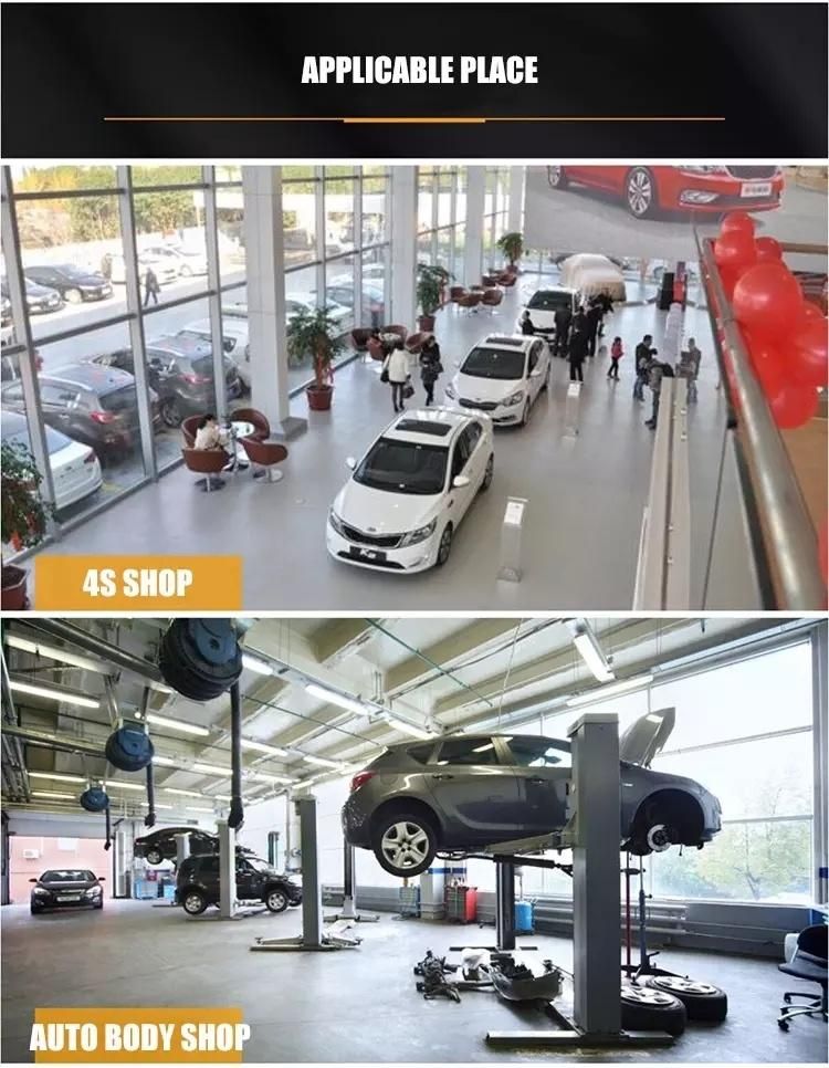 Customized Automatic Two Post Auto Lift Hydraulic Car Lift for Sale