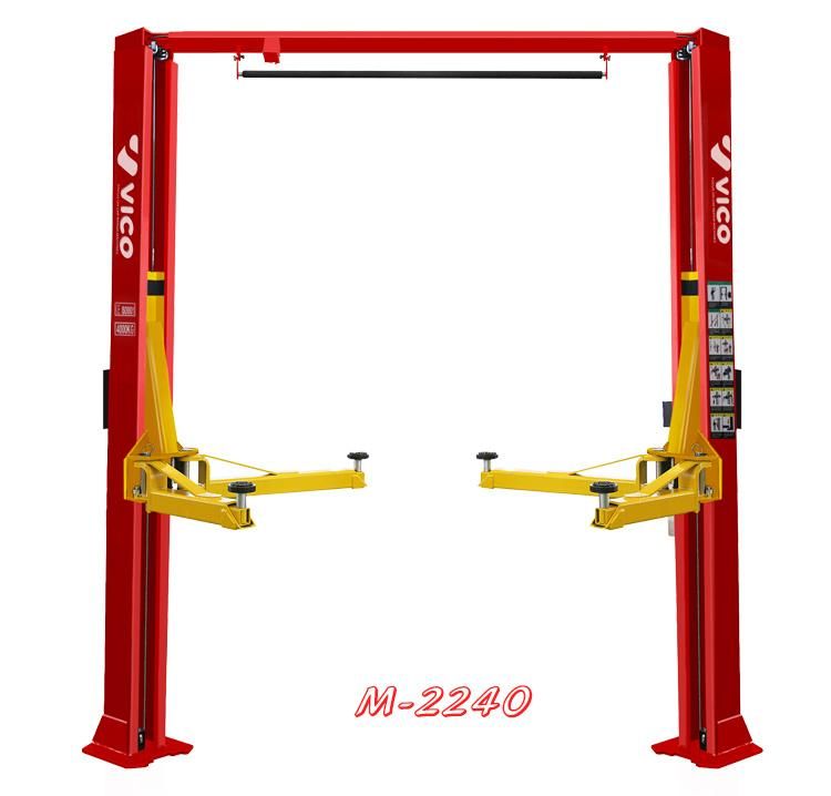 Vico Asymmetric One Side Release Floor Clear 4.5t Garage Equipment Two Post Auto Hoist Lift