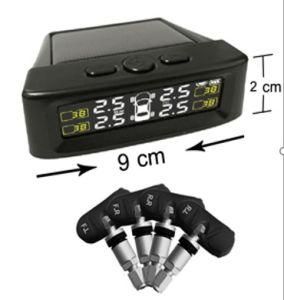 Solar Power TPMS Digital Tire Pressure Gauge with Internal Sensors