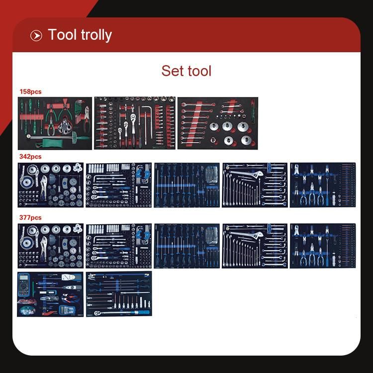 Trolley Tool Box Tools Box Trolley Aluminium Trunk Tool Kit Flight Box Storage for Mechanic Tools