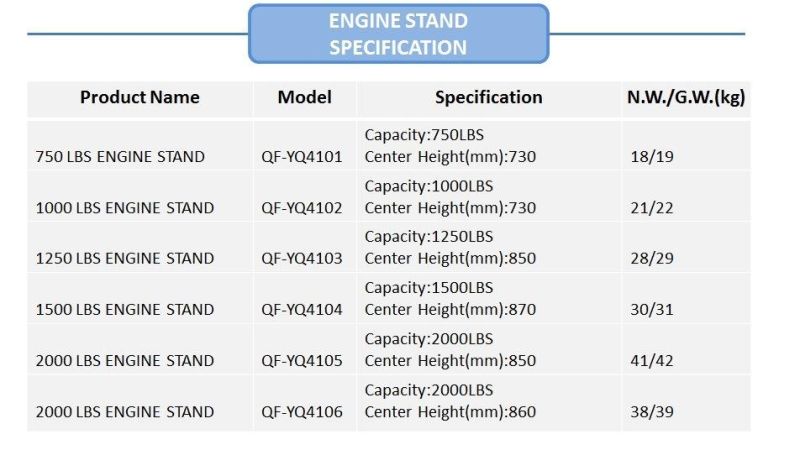 450 Kg Engine Stand Popular Workshop Equipment Rotate Auto Engine
