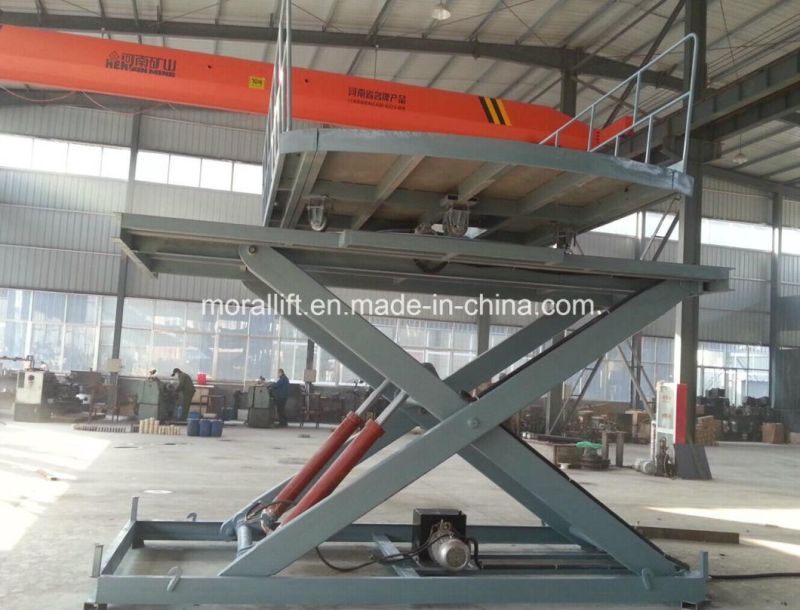 Hydraulic Rotational Lift Stage with Turntable Top