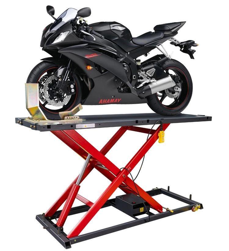 Low Cost Brand Safety Electric Hydraulic Motorcycle Lift for Tire Shop