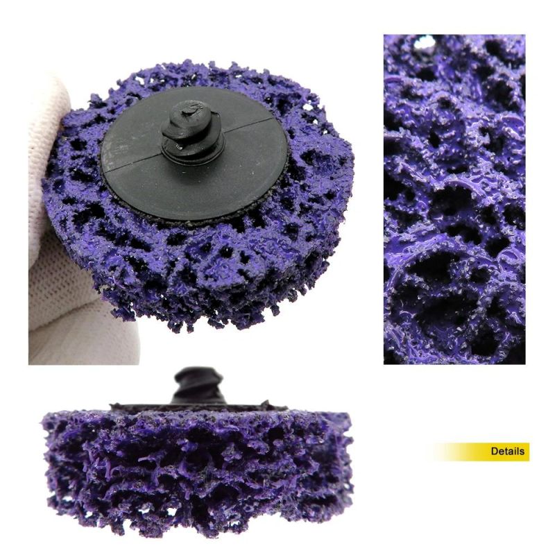 Purple 4.5" 115mm Wheel Disc Abrasive Grinders Clean Tool for Paint and Flaking Materials Removal