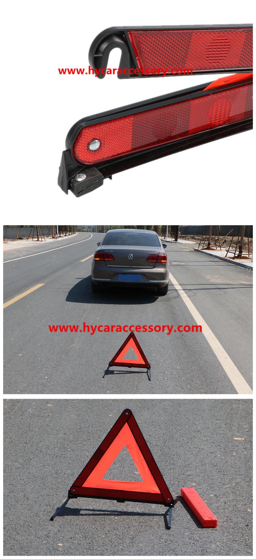 CE Certification Road Safety Red Emergency Reflective Folding Auto Car Warning Triangle