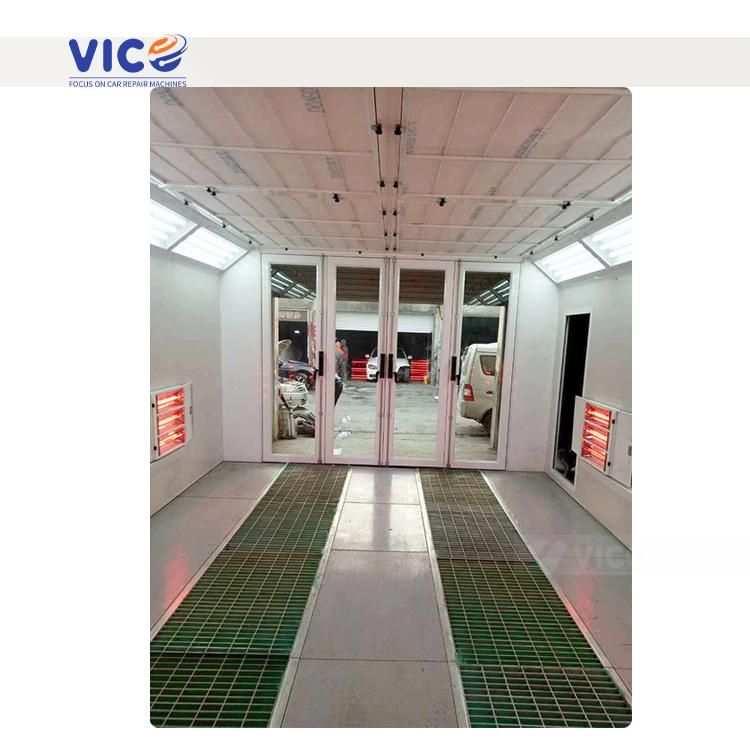 Vico Glass Front Door Spray Booth Auto Painting Booth Prep Station