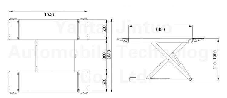 Best Quality MID-Rise Mobile Scissor Lift with CE Approved