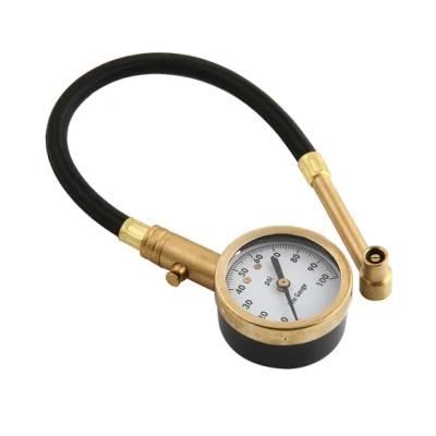 Car 2&prime;&prime; Dial Tire Air Pressure Gauge with Hose