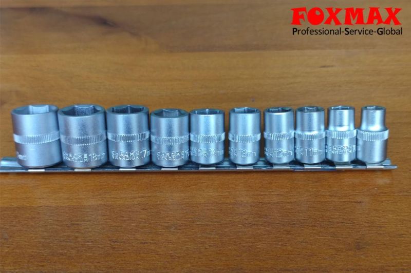 Perfect 3/8′′ 10PCS CRV Metal Socket Set (FST-46)