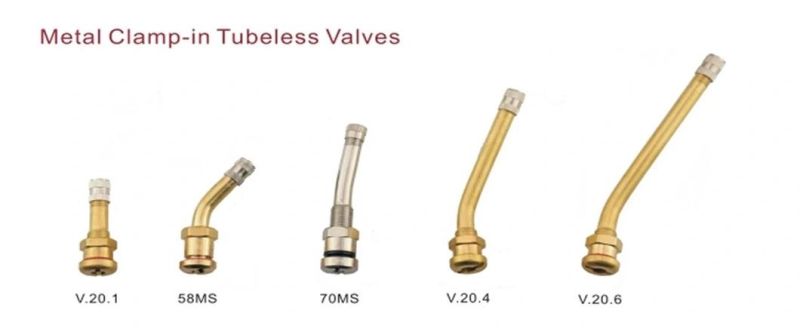 Tubeless Metal Clamp-in Tire Valve Tr-435