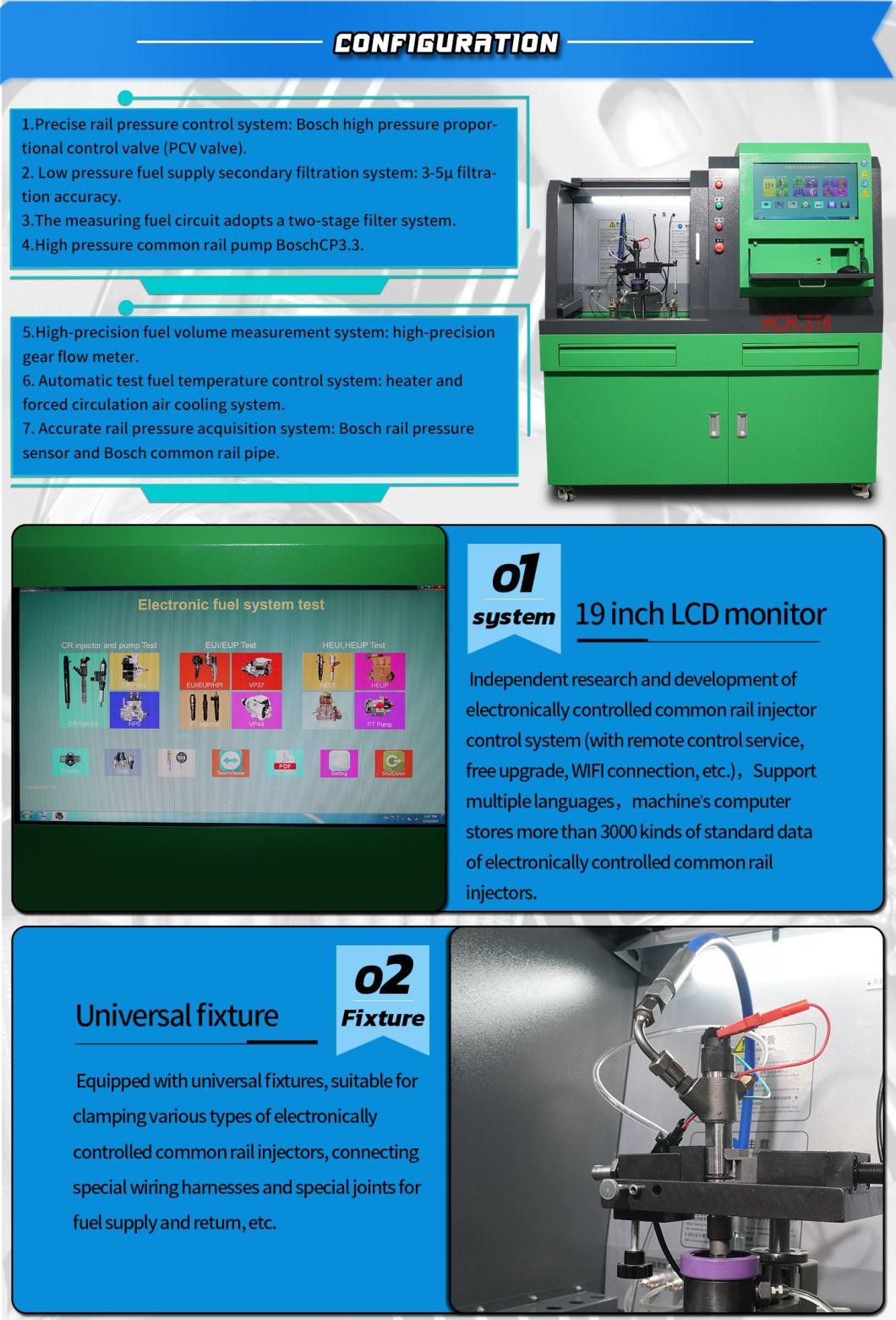 Heui Common Rail Injector Test Bench Hcr-318 with Double Oil Road