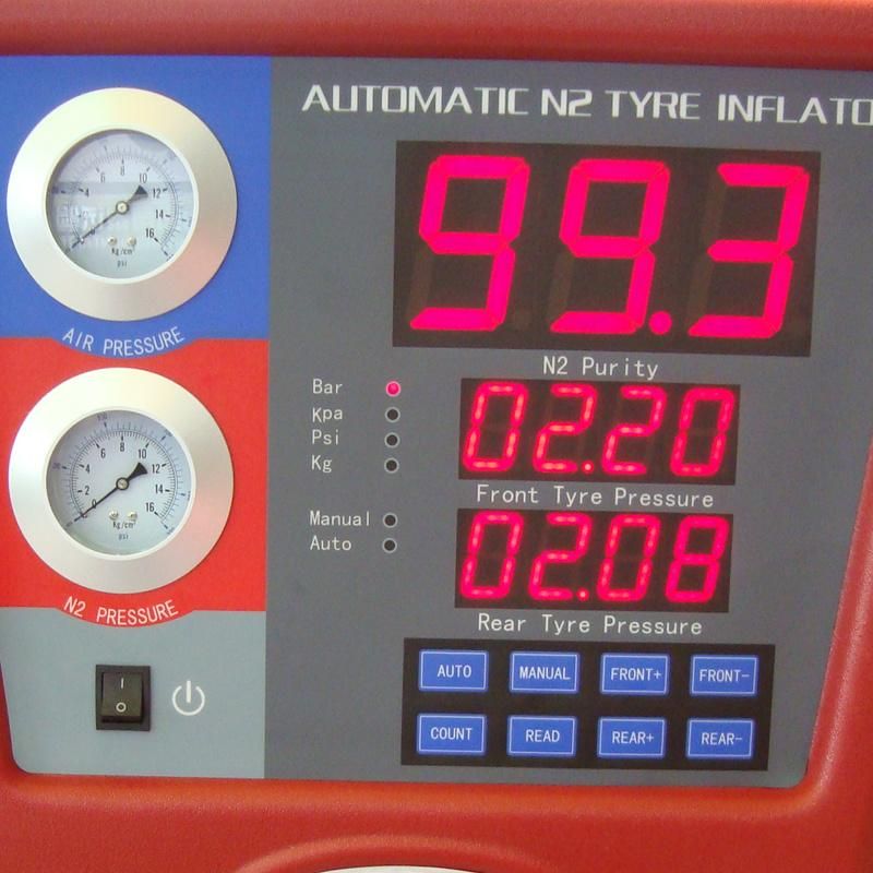 Full Automatic Nitrogen Tire Inflator with Inflate 4 Tyres at The Same Time