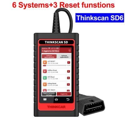 Thinkcar Thinkscan SD6 OBD2 Scanner Resets Full System Car Diagnostic Tool Code Reader Professional Scanner Tool