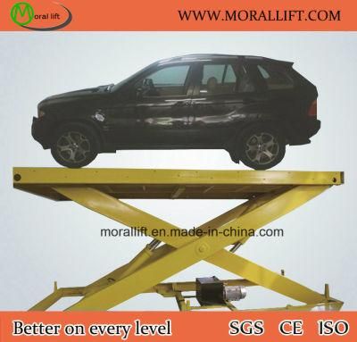 6Ton Hydraulic Scissor Type Parking Car Lift in Basement