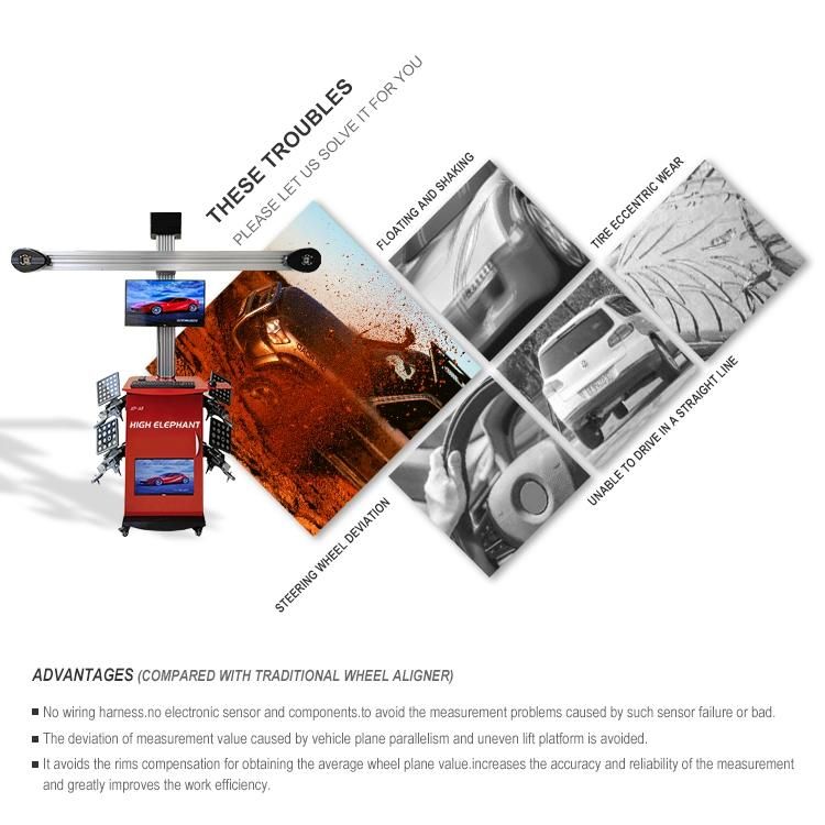 Popular Aligner Machine / 3D Wheel Alignment /Four Post Car Lift Use with Alignment Machine for Garage