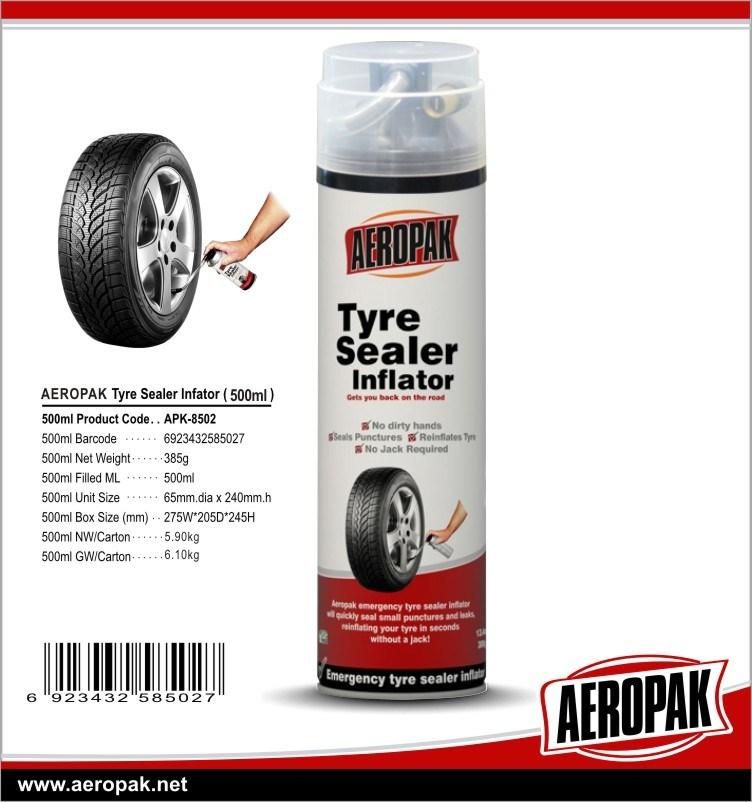 Aeropak 500ml Tyre Sealer Inflator for The Tires