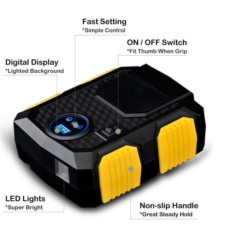 Auto Digital Tire Inflator for 12V Electronic 150psi Vehicle Car Bicycle and Other Inflator