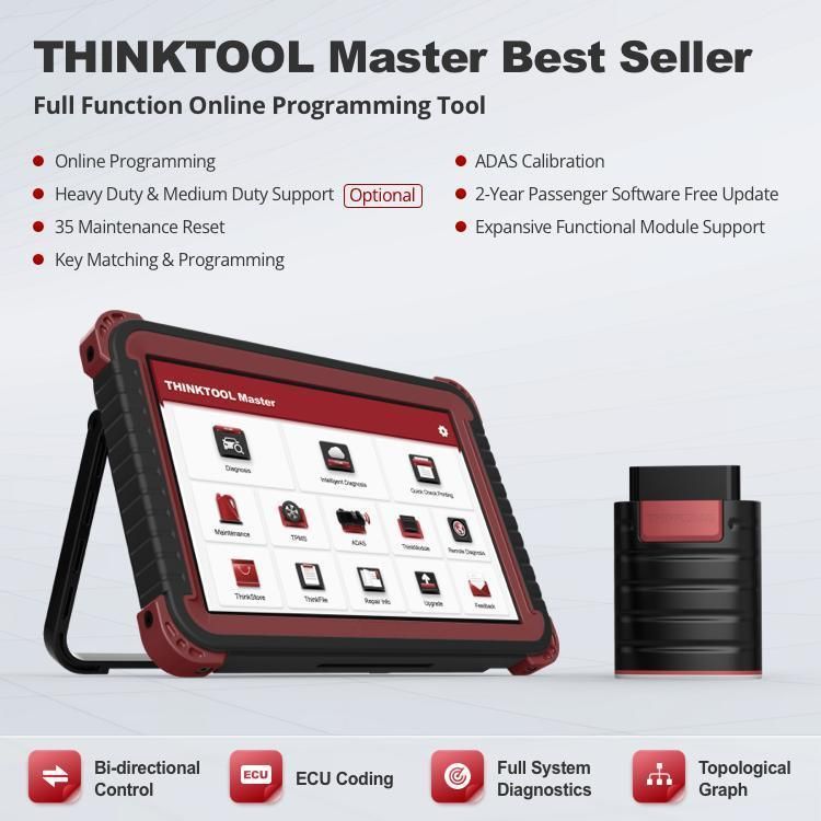 Thinktool Master + Thinkcar Heavy Duty Pack Support 74+ Truck Brand 13 Special Function