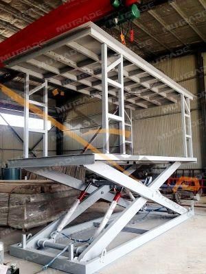 CE Simple Double Platform Floor to Floor Scissor Car Lift