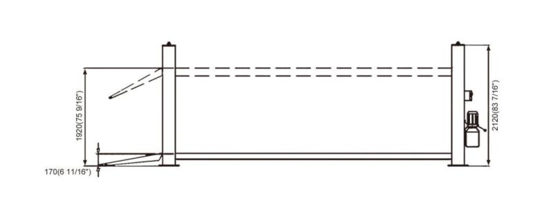 on-7445 Manual Safety Lock Release Alignment 4 Post Car Lift/Auto Lift/Car Hoist/Auto Hoist