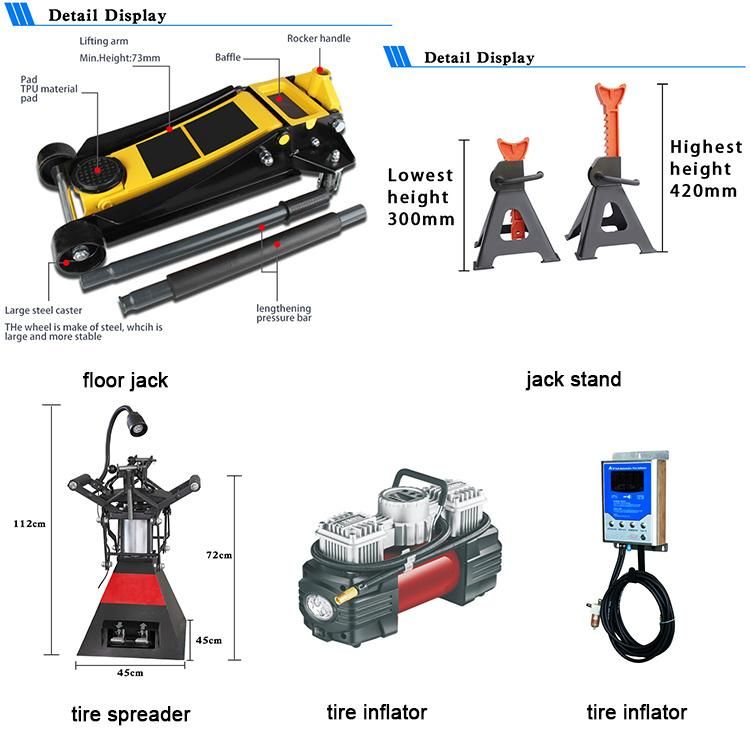 Factory Price Promotion Car Hoist Double Cylinder Hydraulic Car Jack Lift