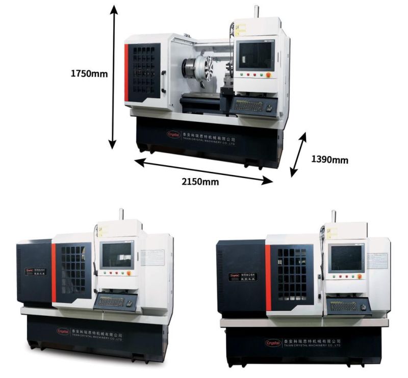 Automatic Wheel Repair CNC Diamond Cutting Lathe Machine Wrm28h