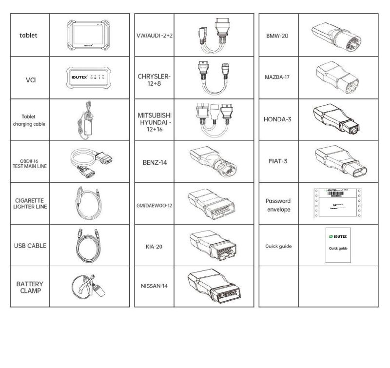 2022 Idutex Ds810 Plus New Release Auto Diagnostic Tool for Full System OBD2 Bluetooth Auto Tool Car Diagnostic Tool with 25 Reset Service Function