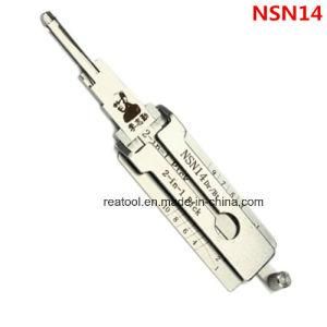 Original Lishi Nsn14 2 in 1 Locksmith Tool Lock Pick and Decoder