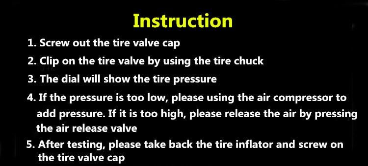 Auto Digital Type Air Tire Pressure Inflator