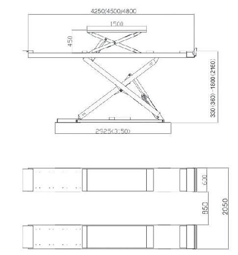 Car Lift, Scissor Lift Type with Alignment (ORS50A)