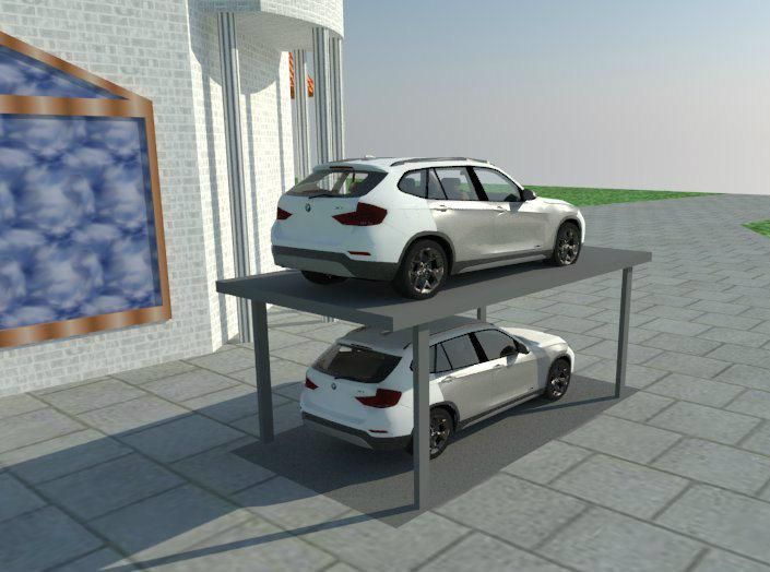 Double Car Park Platform Underground Garage Lift Machine