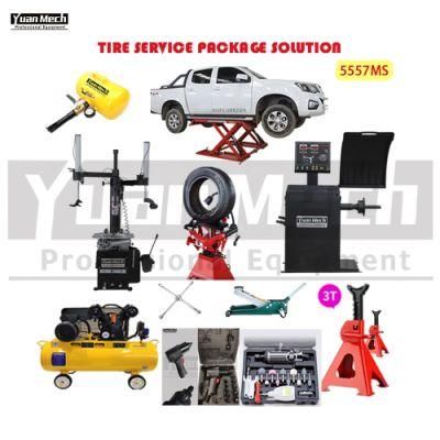Customized Tire Service Package Solution Tire Changer and Wheel Balancer Combo