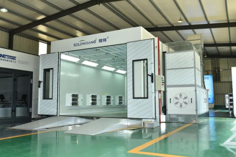 Car Diesel Electric Spray Booth for Sale Bodyshop Curtain Baking Auto Body Oven Paint Room Airbrush Painting Booth Paint